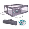 BabyGo Laufstall Playpark, grau Produktbild-Vorschau 1
