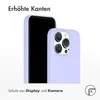 Accezz Liquid Silikoncase iPhone 15 Pro - Violett Produktbild-Vorschau 4