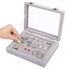 Kurtzy Jewelry Organizer Ring Storage Jewellery Box Grey, Náhled obrázku produktu 3