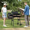 WOLTU Holzkohlegrillwagen Barbecue Smoker Grillwagen 2 Produktbild-Vorschau 2