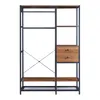 A product shot of a wardrobe rack with shelves and drawers. Náhled obrázku produktu