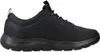 A side view of a black Skechers sneaker. Voir les images du produit