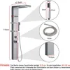 A diagram showing the dimensions of a shower panel system. Náhled obrázku produktu