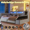 Stauraumbett mit LED-Beleuchtung, Aufbewahrung, Lattenrost, Produktbild-Vorschau 8