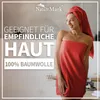 Frottier Duschtücher 2er Pack 70x140cm, 100% Baumwolle, Rot Produktbild-Vorschau 6