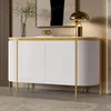Merax Sideboard Kommode mit 4 Türen, ovale Anrichte mit Produktbild-Vorschau 4