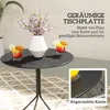 Outsunny Gartentisch  Ø60 x 71 cm, Wetterfest Balkontisch Produktbild-Vorschau 4