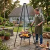 Aga barbecue BBQ noir à charbon de bois sur trépied avec Voir les images du produit 8