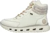 A side view of a white winter boot. Voir les images du produit