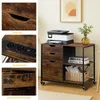 CLIPOP Armoire de bureau industrielle, 3 tiroirs avec Voir les images du produit 5