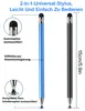 5 Stück Stift für Tablet, Universal 2 in 1 Touchscreen Produktbild-Vorschau 4