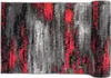 Tapiso Läufer MAYA Modern Grau Rot Schwarz Wohnzimmer  80 x Produktbild-Vorschau 7