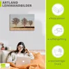 ARTland Leinwandbild Abendlicht im Winter Größe: 30x20 cm Produktbild-Vorschau 3