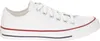 A side view of a white Converse All Star low-top sneaker. Voir les images du produit