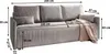 Sofa MESTOR Schwarz Kordstoff mit Schlaffunktion, Sofa mit Produktbild-Vorschau 7