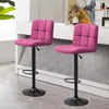 Barové stoličky s látkovým poťahom, 2 ks, rôzne farby- pink Náhľad obrázku produktu 6