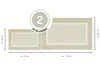 andiamo Badematte Maui beige Set 40 x 60 cm + 60 x 100 cm Produktbild-Vorschau 2