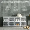 HOMCOM DIY krabica na topánky s 8 priehradkami, priehľadná Náhľad obrázku produktu 4