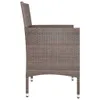Side view of a single brown rattan garden chair. Produktbild-Vorschau