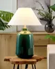 BELIANI Stolní lampa zelená keramický podstavec látkové Náhled obrázku produktu 2