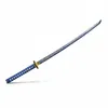 Oggetto da collezione giapponese: katana in acciaio blu Anteprima dell’immagine prodotto 4
