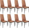 Esszimmerstühle 8-er SET, Kunstleder Braun Produktbild-Vorschau 1