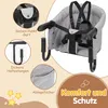 Clanmacy Tischsitz Babysitz Baby Tisch Faltbar Hochstuhl Produktbild-Vorschau 2
