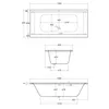 Schulte Badewanne Modell Onda, Weiß Sanitäracryl, 190x80 Produktbild-Vorschau 8
