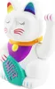 Glückskatze Angry Cat Maneki-neko Regenbogen Rainbow 15cm Produktbild-Vorschau 2