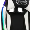vidaXL Gaming-Stuhl mit RGB LED-Leuchten Weiß und Schwarz Produktbild-Vorschau 9