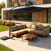 Aga Ombrellone da giardino MR2025 300 cm Grigio scuro Anteprima dell’immagine prodotto 3