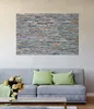 Wallario selbstklebendes Poster - Natursteinmauer in grau Produktbild-Vorschau 2