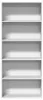 vidaXL Libreria bianca 80x30x189 cm Materiale a base di Anteprima dell’immagine prodotto 2