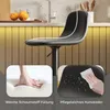 Lot de 2 tabourets de bar HOMCOM, revêtement en similicuir, Voir les images du produit 6