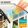 Outsunny Pultvordach Vordach für Haustür 303x96x27cm mit UV Produktbild-Vorschau 4