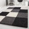 Teppich Wohnzimmer Hochflor Schwarz 160x230 Rechteck Produktbild-Vorschau 2