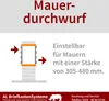 7er Briefkastenanlage für Mauerdurchwurf RAL 7016 Anthrazit Produktbild-Vorschau 5