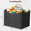 Kaminholztasche aus Filz Holzkorb XXL Kaminholzkorb Produktbild-Vorschau 2