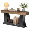 Table console table d’entrée style ferme de 160 cm pour Voir les images du produit 8