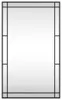vidaXL Miroir mural noir 60x100 cm Rectangulaire Fer Voir les images du produit 9