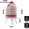 KADAX Mäkký lis na ovocie Odšťavovač na víno Likéry 12 l + Náhľad obrázku produktu 2