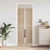 vidaXL Porta armadio 2 pz Naturale 201 x 2,1 x 39,5 cm Anteprima dell’immagine prodotto 3