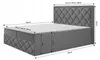 Bett, Boxspringbett DORMI 3, mit Bonnel-Matraze, T25 Produktbild-Vorschau 5