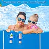 A mother and daughter are in a swimming pool, with pool accessories attached to the side. Produktbild-Vorschau