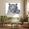 MuchoWow® Poster Tiger - Weiß - Tiere 120x90 cm - Wandbild Produktbild-Vorschau 3