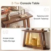 Tribesigns console tafel in landelijke stijl, 2-laags Productafbeelding-voorbeeld 7