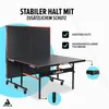 A table tennis table with protective features highlighted. Produktbild-Vorschau