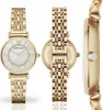 A collage of three views of a gold Emporio Armani watch. Produktbild-Vorschau