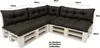 Palettenkissen Set 7-teilig Schwarz – Sitzkissen 120×60 cm Produktbild-Vorschau 2