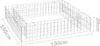 vidaXL Gabbione letto rialzato Acciaio zincato 100x100x20 Anteprima dell’immagine prodotto 12